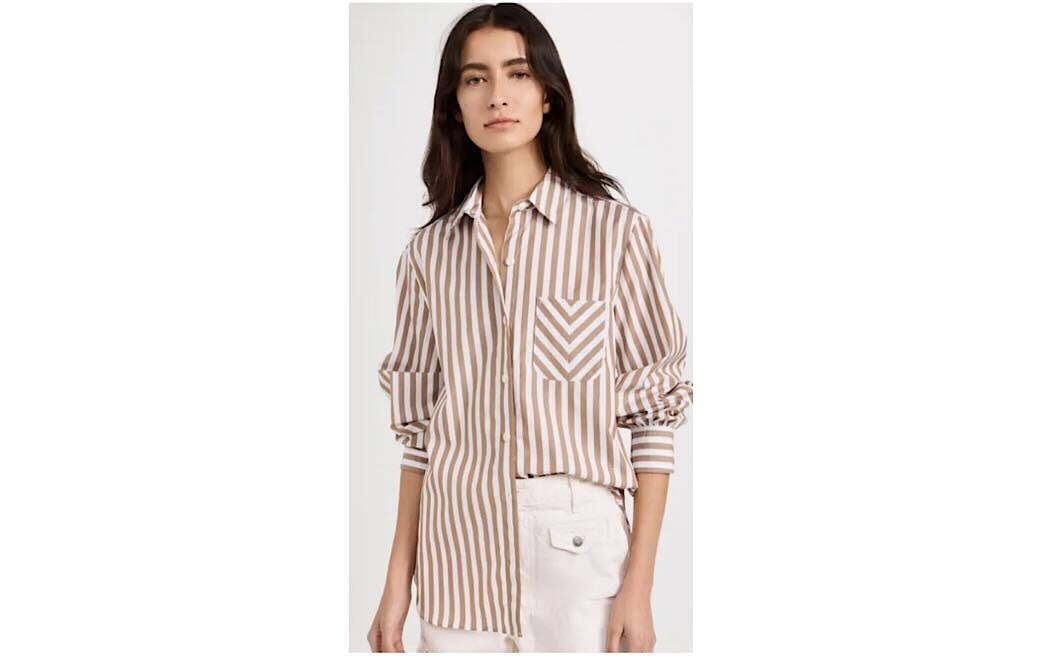Rag & Bone Striped Button Down Shirt