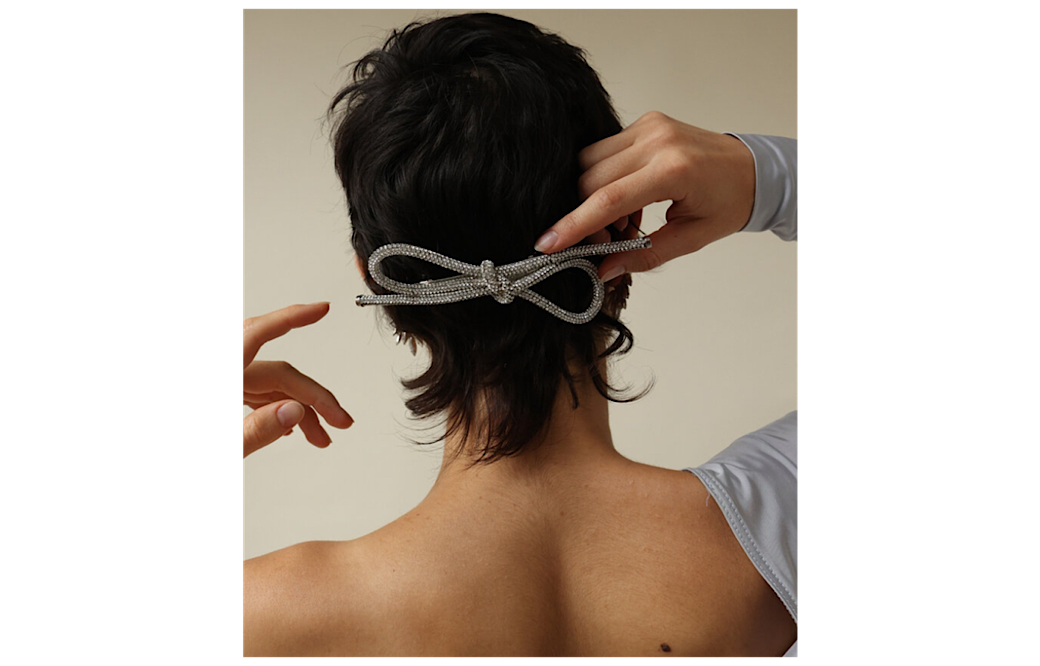 Crystal Bow Barrette