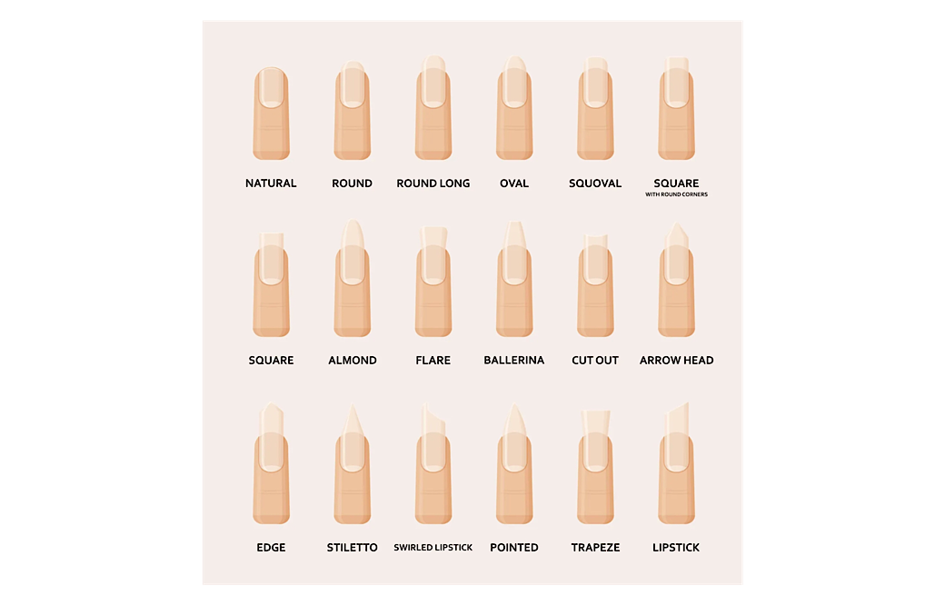 Nail Shape Infographic