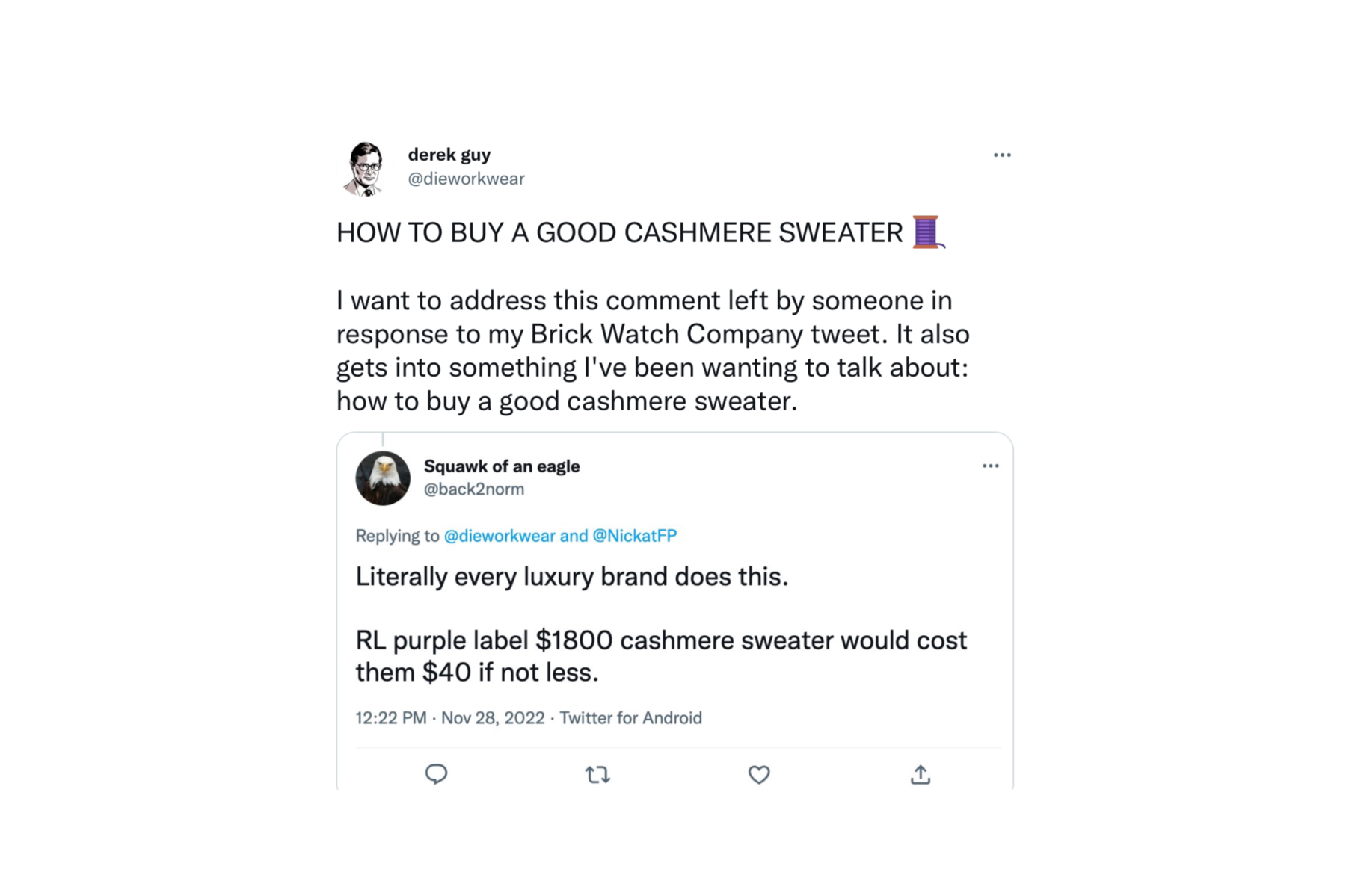 Quality Knitwear Thread