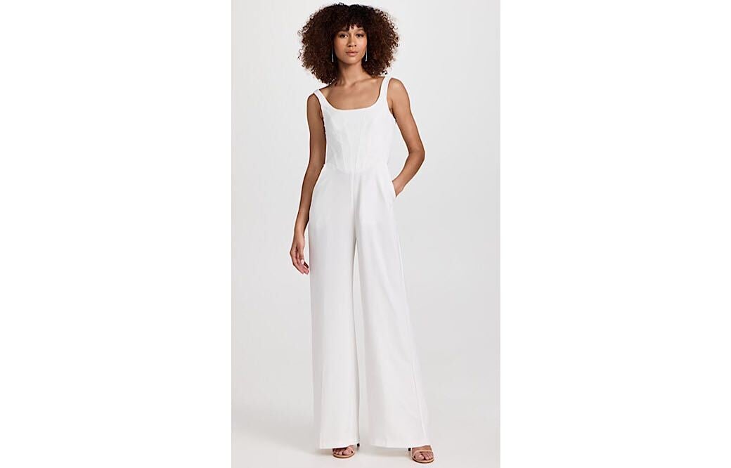 Amanda Uprichard White Jumpsuit