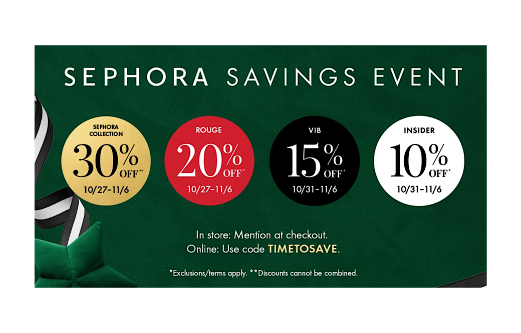 Sephora Savings Event