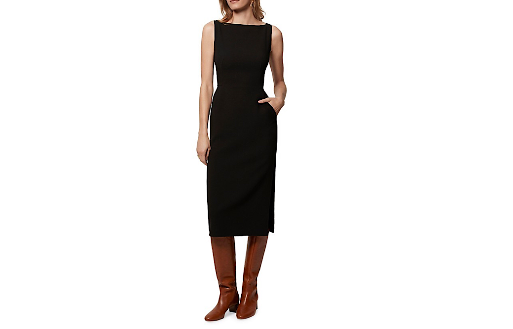 Another Tomorrow Classic Black Dress