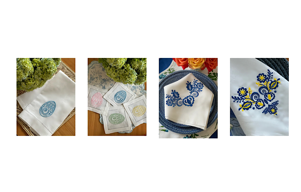 Embroidered Linens To Benefit Ukraine