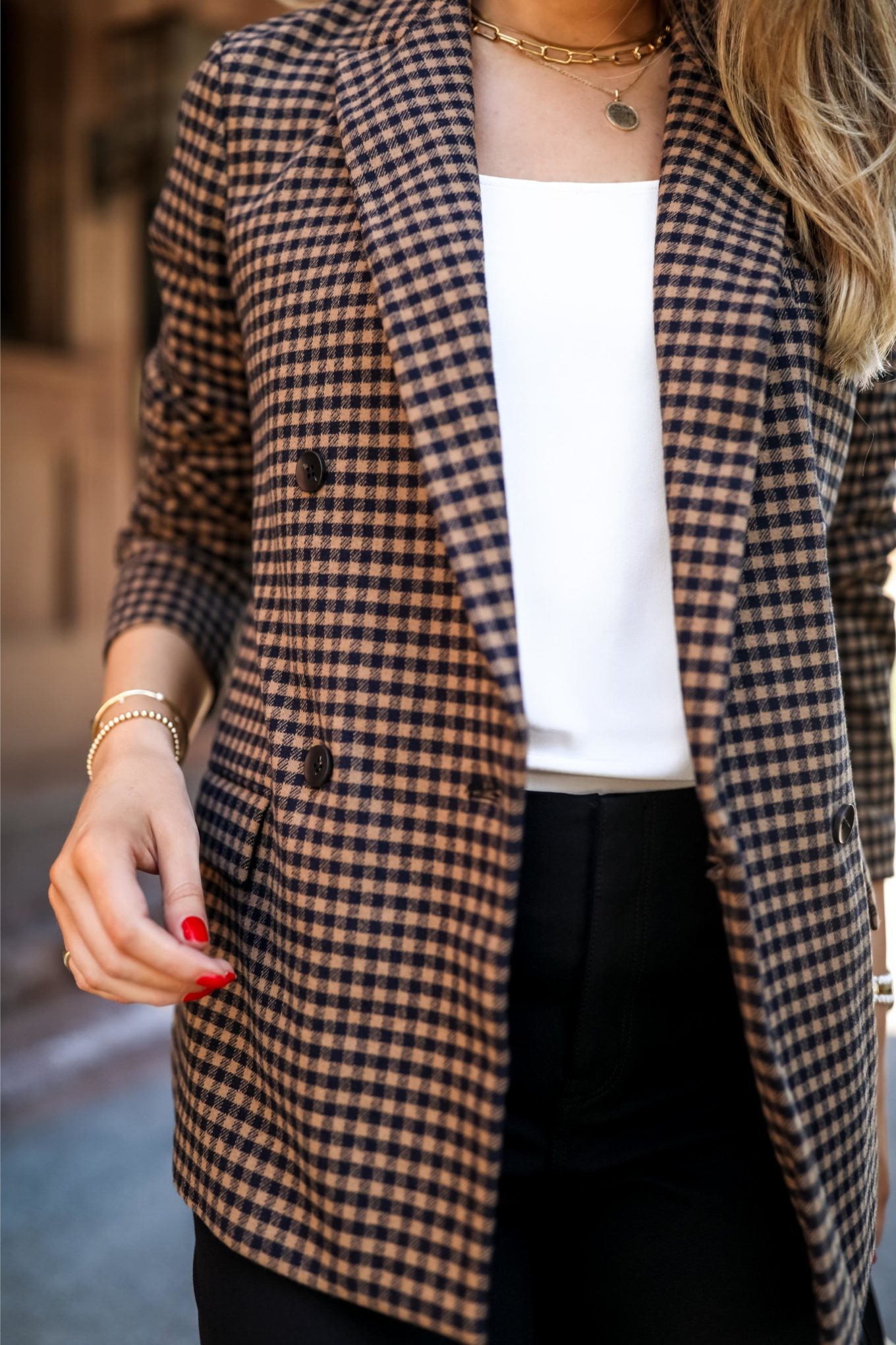 closeup of jacket from Office Essentials From M. M. LaFleur