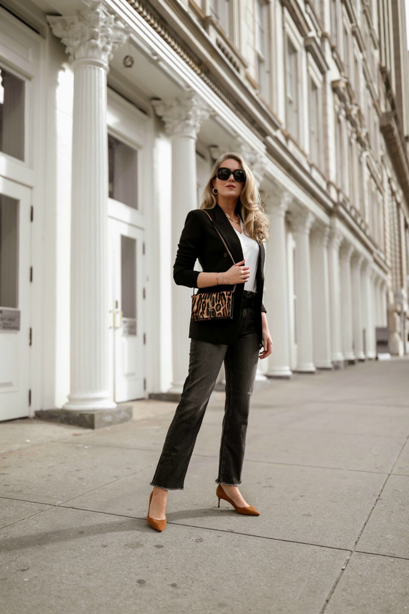 blazer and jeans combo