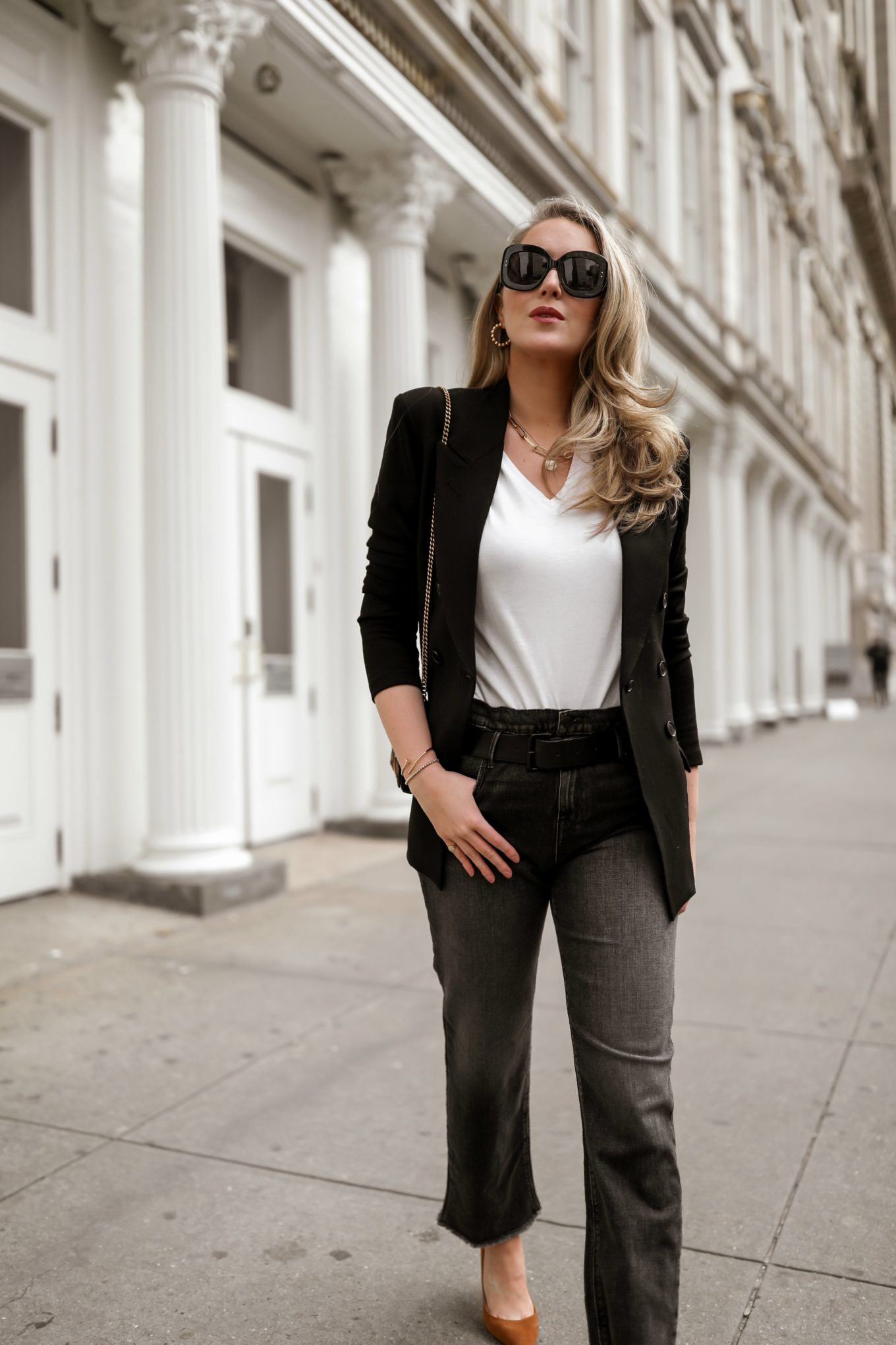 blazer and jeans combo